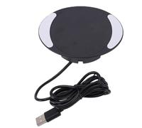 Asixxsix Cargador Inalámbrico Debajo del Escritorio, Cargador de Teléfono de Encimera de Carga Rápida de 10 W con Adhesivo Fuerte para Mesa de Casa, Mesita de Noche, Cafeterías