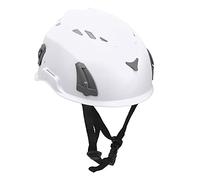 Asixxsix Casco de Escalada en Roca, Casco de Seguridad para Montañismo con Capa Amortiguadora PP EPP Liviano, de Tamaño Ajustable con Forro Interior Extraíble para Senderismo, Espeleología y (White)