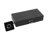 Asixxsix Cerradura de Gabinete de Huellas Dactilares, Cerradura de Armario de Cajón Oculto Biométrico Inteligente sin Llave con Desbloqueo de Aplicación Bluetooth, Capacidad de 20