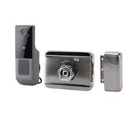 Asixxsix Cerradura de Puerta Inteligente, Reconocimiento de Huellas Dactilares Semiconductor, Diseño Impermeable, Cerradura de Puerta de Entrada sin Llave, de Electrónica con Múltiples Métodos de