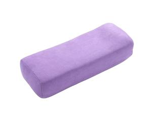 Asixxsix Cojín de Meditación, Almohada de Refuerzo de Yoga con Núcleo de Esponja de Triple Capa para Yoga Restaurativo con Funda de Gamuza, Lavable a Máquina, 25.59x9.84x5.91in (Purple)