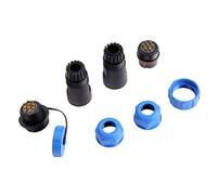 Asixxsix Conector de Aviación SP21 Impermeable IP68, Conector de Aviación de Plástico de 3 Pines para Circuitos Eléctricos (7 pines)