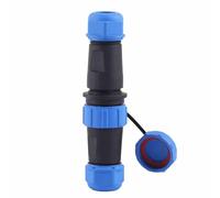 Asixxsix Conector de Aviación SP21 Impermeable IP68, Conector de Aviación de Plástico de 3 Pines para Circuitos Eléctricos (12 pines)