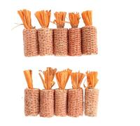 Asixxsix Conejo Masticar Juguetes para los Dientes, 10Pcs Hamster Juguetes Zanahoria en Forma de Conejito Juguetes Seguro Hamster Mazorca de Maíz Juguete para Hamster Guinea Pig Conejo