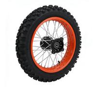 Asixxsix Conjunto de Llanta de Rueda Trasera de 12 Pulgadas para Piezas de Repuesto de Moto de Cross Eléctrica Tuttio Soleil01, Llanta 80/100-12 y de Tubo Interior