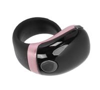Asixxsix Contador de Timbre Inteligente, Contador de Dedo Tasbih Digital con Recordatorio de Tiempo, Visualización de Hora y Fecha, Soporte de Aplicación Digital Anillo (Oro Rosa)