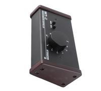 Asixxsix Controlador de Monitor Estéreo Pasivo, Ruta de Señal Pura Perilla de Gran Volumen Control de Silencio Controlador de Monitor de Estudio, Mezclador Pasivo con Entradas y Salidas XLR de 3,5