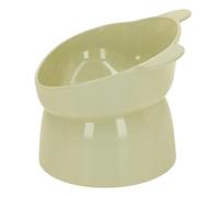 Asixxsix Cuenco Elevado para Comida para Gatos, Cuenco Elevado para Comida y Agua, Protección de la Columna Vertebral, Platón de para Gatos Antivómitos, Inclinado (Green)