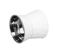 Asixxsix Cuencos para Gatos para Comida y Agua, Cuenco Antideslizante de Acero Inoxidable para Comida para Gatos, Fondo Elevado de 14 Cm, Platón para Pequeños, Cachorros, (Blanco [Taza Doble Alta])