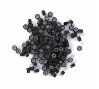 Asixxsix Cuentas de Extensión de Cabello Duraderas, 1000 Unidades/botella, Anillos de Revestimiento de Silicona de 5MM, Herramientas, Fácil Instalación, Sujeción Segura para Estilismo de Salón