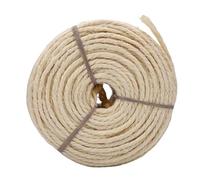 Asixxsix Cuerda de Sisal, Cuerda de Cáñamo Natural de 4 Mm X 164 Pies para Reemplazo de Poste Rascador para Gatos, Bricolaje, con Material Suave y Duradero para Reparación de Muebles de (White)