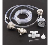 Asixxsix de CO2 para Acuario, Kit de Tapa de Botella con Medidor de Válvula de Tubo Profesional, Conjunto Eficiente de Plantas DIY para Uso Rentable en Tanques Plantados