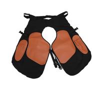 Asixxsix Delantal de Herrador Equino, Delantal Ergonómico de Lona con Revestimiento de Cuero Dividido de PU, Suministros de Protección para el Cuidado de Caballos con Bolsillos para