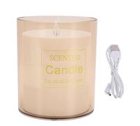 Asixxsix Difusor de Aceites Esenciales, Difusor de Aromaterapia de 150 Ml, Humidificador con Luz Nocturna LED, Humidificador de Escritorio con Forma de Vela para Sala de Estar, Cocina,