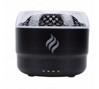 Asixxsix Difusor de Aromaterapia, Humidificador Silencioso de Aceites Esenciales con Efecto de Luz de Llama de 7 Colores, Capacidad de 280 Ml, Apagado Automático, Temporizador, para