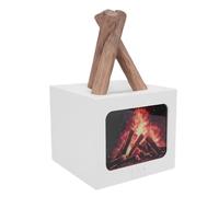 Asixxsix Difusor de Aromaterapia para Fogata, Humidificador Ultrasónico con Efecto de Llama Realista, Alimentado por USB, con Control Remoto, 7 Luces de Colores, Difusor de Fuego