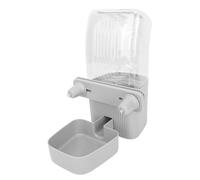 Asixxsix Dispensador automático de Agua y Comida para Jaula Colgante, 1200 ml, comedero automático Desmontable, fácil de Limpiar, comedero para Cachorros y Gatitos. (Grey)