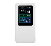 Asixxsix Dispositivo Hotspot móvil, 2.4GHz 5.8GHz Router portátil WiFi con Pantalla LCD TFT MIPI de 1,8 Pulgadas, 5G Mobile Hotspot con Ranura para Tarjeta SIM, 16 Dispositivos conectados (EU Plug)