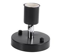 Asixxsix E27 Portalámparas de Techo, 180 Grados de Rotación Ajustable Lámpara de Techo Vintage Montado en la Pared Portalámparas Portalámparas, Base del Portalámparas con Tornillo (Negro)