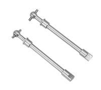 Asixxsix Eje de Transmisión del Eje Delantero de Acero Endurecido, Piezas de Mejora de Rendimiento Duraderas para Coche Trepador de Control Remoto Axial SCX24 Apto para Coches de Control Remoto 1/24