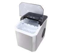 Asixxsix Encimera de Fabricantes de Hielo, 9 Balas en Forma de Cubitos de Hielo Listos en 6 Minutos, 33 a 44 Libras por 24h, Máquina de Hielo Portátil con Función de Auto Limpieza (Enchufe de la UE
