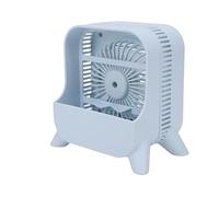 Asixxsix Enfriador de Aire de Escritorio, Ventilador de Aire Acondicionado Portátil Recargable por USB Inalámbrico, Ventiladores Portátiles Personales para Dormitorio, Habitación,
