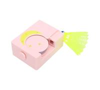 Asixxsix Entrenador de Bádminton, Entrenador de Rebote de Bádminton con Control Remoto de Ajustable, Autopráctica de en Casa con 6 Volantes y Fácil Instalación para Entrenamiento en Interiores (Pink)