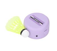 Asixxsix Entrenador de Bádminton, Herramienta de Autoaprendizaje de Bádminton con Cable Elástico, Transporte Automático Ajustable, Control Remoto, Máquina de Práctica de Autoestudio