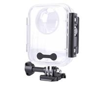 Asixxsix Estuche de Buceo para 360, 45M 147FT Cubierta de Carcasa de Buceo Impermeable bajo el Agua Carcasa Protectora con Soporte y Tapa de Lente de Silicona para Accesorios de Cámara