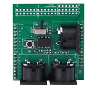 Asixxsix Excelente Módulo de Protección MIDI Adaptador de Interfaz Digital Instrumento de Medición Electrónico con Protocolo MIDI, Interruptor RUN/PGM, Cabezales de Clavija de 2,54 Mm, para