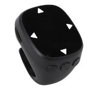 Asixxsix Fingertip Bluetooth Remote Control, 90mA Batería Anillo de Desplazamiento a Distancia Page Turner, Fingertip Wireless Bluetooth Remote Control for Camera Phone Tablet (Black)