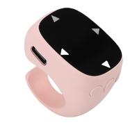 Asixxsix Fingertip Bluetooth Remote Control, 90mA Batería Anillo de Desplazamiento a Distancia Page Turner, Fingertip Wireless Bluetooth Remote Control for Camera Phone Tablet (Pink)