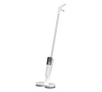 Asixxsix Fregona Eléctrica, Fregadora de Pisos Liviana, Recargable e Inalámbrica con Cabezal Giratorio y 4 Almohadillas de Repuesto para Pisos de Mármol, Baldosas de Madera Dura (WHITE)