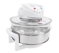 Asixxsix Freidora de Aire Eléctrica, Tostador de 1400 W, 17 L, Hornear, Asar, Rango de Control de Temperatura Visible de 360° de 65 °C a 250 °C, Incluye Recipiente de Vidrio (Enchufe europeo 220V)