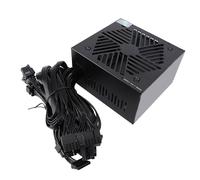 Asixxsix Fuente de Alimentación de 600 W ATX PSU 80+ Certificación Bronce Gestión Térmica Inteligente de Riel único de 12 V con Ventilador Silencioso de 120 Mm para PC para Juegos GPU de