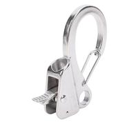 Asixxsix Gancho Deslizante para Ancla de Barco, Sistemas de Anclaje sin Nudos Fácil de Usar de Acero Inoxidable, para Cuerda de 3/8" a 5/8" Motos Acuáticas PWC Pontón Jon Boat