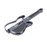 Asixxsix Guitarra inteligente sin cuerdas, rítmica, con luces LED, plegable, con respaldo de viaje y conectividad Bluetooth. Instrumento musical para hombre orquesta. (BLACK)