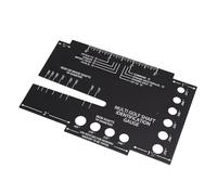 Asixxsix Herramienta de Identificación de Eje de Golf, Herramienta de Medición del Diámetro de la Punta de Marcas Grabadas de Aluminio de Alta Resistencia, Regla de Identificación de Eje de Golf con