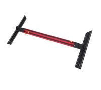 Asixxsix Herramienta de Plantilla de Huella de Escalera, Medidores de Escalera Plegables de Aleación de Aluminio con Diseño de Bloqueo de Riel, Longitud Ajustable de 22.83 a 64.57