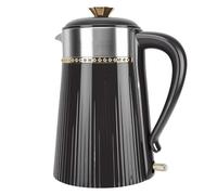 Asixxsix Hervidor eléctrico, 2L 1800W hervidor de agua caliente de acero inoxidable con tapa de prensa y base giratoria de 360 °, Apagado automático, Herviendo rápido para uso en casa (Enchufe de la