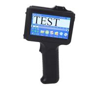 Asixxsix Impresora de inyección de Tinta portátil, Máquina de codificación portátil de Altura de impresión de 2-12.7mm con Pantalla táctil LED HD de 4,3 Pulgadas, Soporta Varios Idiomas