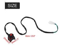 Asixxsix Interruptor de Manillar de Motocicleta Multifuncional 7/8, Alta Confiabilidad, Tamaño Compacto, 12V, Ajuste Universal Negro, Apto para Conductores