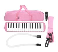 Asixxsix IRIN Melodica Instrumento Musical de 32 Teclas con Hermoso Sonido para Principiantes Bolsa de Práctica para Principiantes, Artistas Profesionales ABS Tecla Blanca y Negra Mate (PINK)