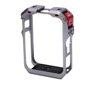 Asixxsix Jaula De La Cámara del Metal para osmos 360, Ultra-Ampliable Frío Zapato Monte Panorama Cámara Caso Marco Protector De Bloqueo De Seguridad De Aleación De Aluminio con Tapa De (Silver)