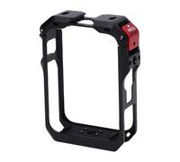 Asixxsix Jaula De La Cámara del Metal para osmos 360, Ultra-Ampliable Frío Zapato Monte Panorama Cámara Caso Marco Protector De Bloqueo De Seguridad De Aleación De Aluminio con Tapa De (Black)