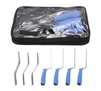 Asixxsix Juego de Paletas de Mampostería de 7 Piezas, Paleta de Ladrillo de Acero Inoxidable y Kit de Paleta de Esquina de Doble Extremo con 4 Tamaños y 3 Paletas de Esquina para Lechada