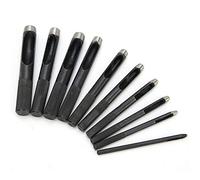 Asixxsix Juego de Perforadoras, Herramienta de Perforación de Correa de Acero Al Carbono Tratada Térmicamente para Peletería para Artesanos de Cuero