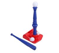 Asixxsix Juego de tee Ball para Niños, Juego de Entrenamiento de Béisbol de Plástico de Diseño Ergonómico para Niños Pequeños y Niñas, con Ajustable y Tope en Espiral