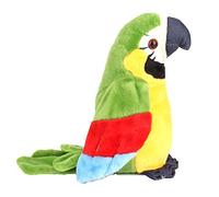 Asixxsix Juguete Educativo de Peluche con Loro Parlante de Dibujos Animados, Repite Cualquier Idioma, Aprende a Hablar y Cantar para Niños, Juguete Divertido para Niños (Green)