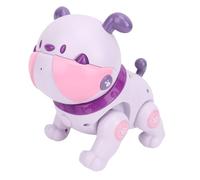 Asixxsix Juguete Robot Perro, Perro Robot Eléctrico de Control Remoto Pequeña Mascota Robótica Interactiva con Música y Función de Luz para Niños Educación Temprana